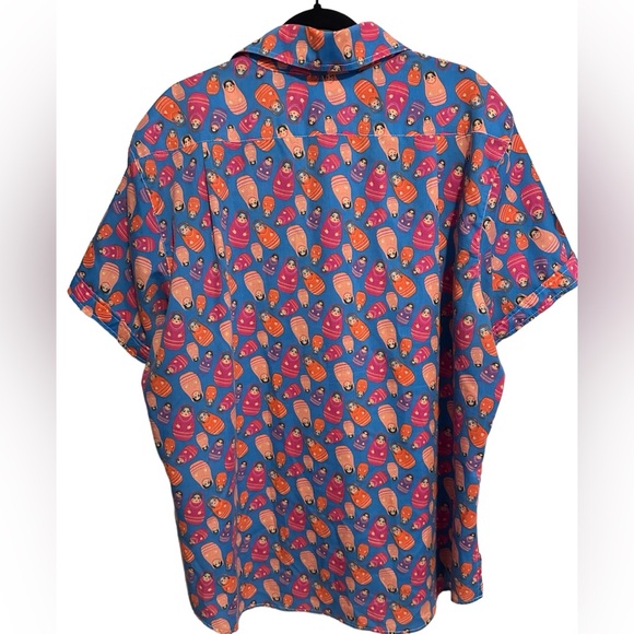 Seaplane fun shirts size 2Xl rare print like new condition Babushka button down - Picture 2 of 2